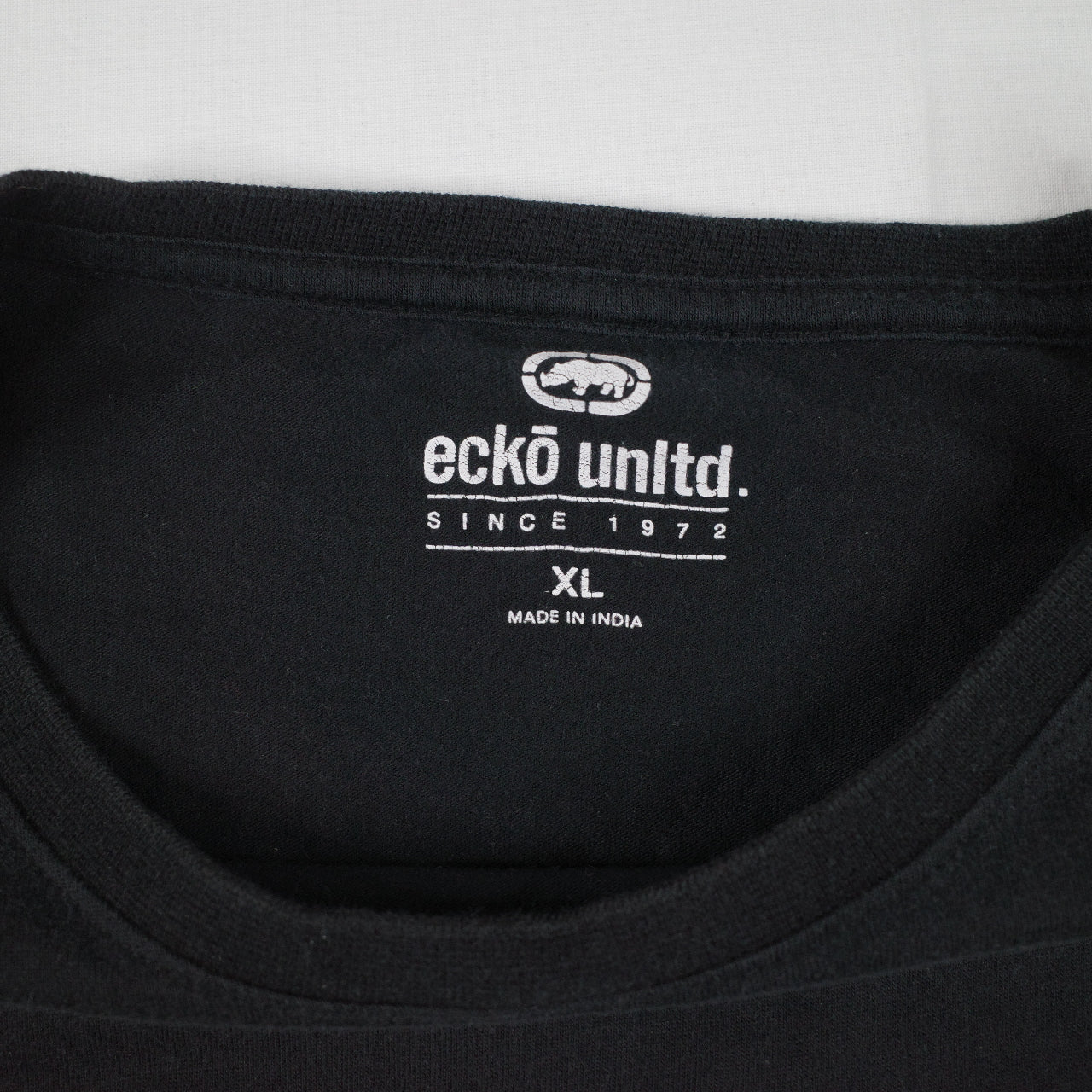 Ecko Unltd Black Graffiti Rhino Tee T Shirt Mens XL