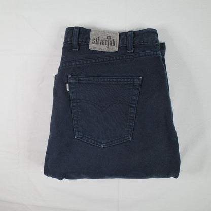 Vintage Levis Silvertab Jeans Denim Loose Dark Wash US Made W42 L32