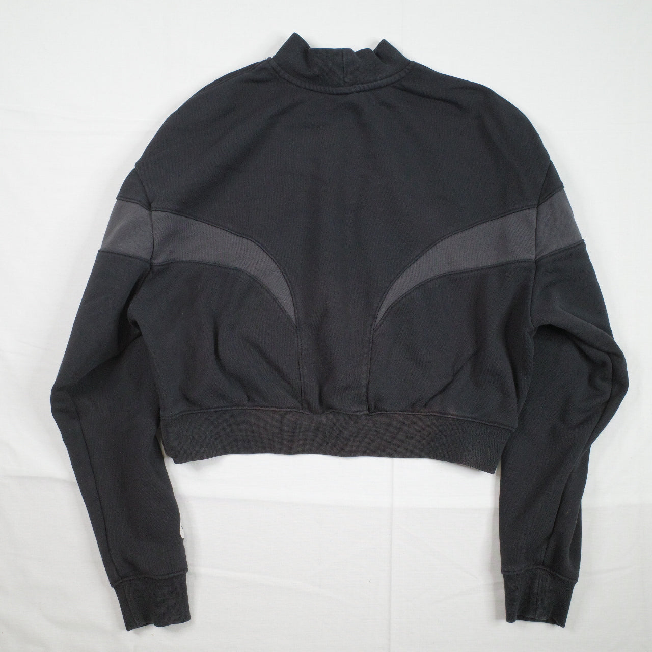 Nike Air Womens Cropped Sweater Crewneck Black Womens Small
