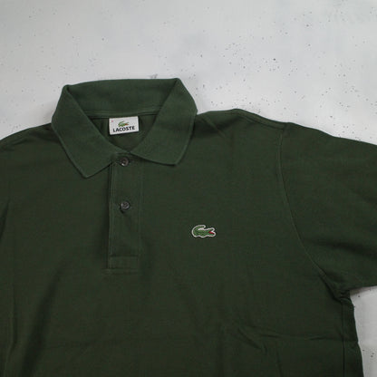 Vintage Lacoste Polo Shirt Dark Green Short Sleeve Mens Size 4 Medium