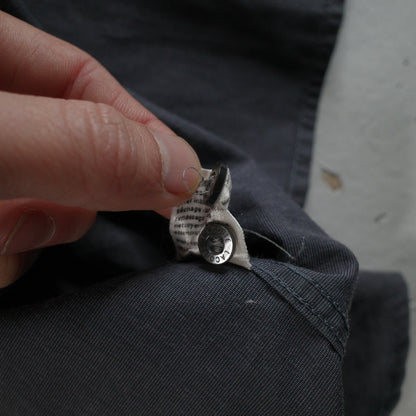 Vintage Lacoste Business Shirt Mens 40 Gray Button Down