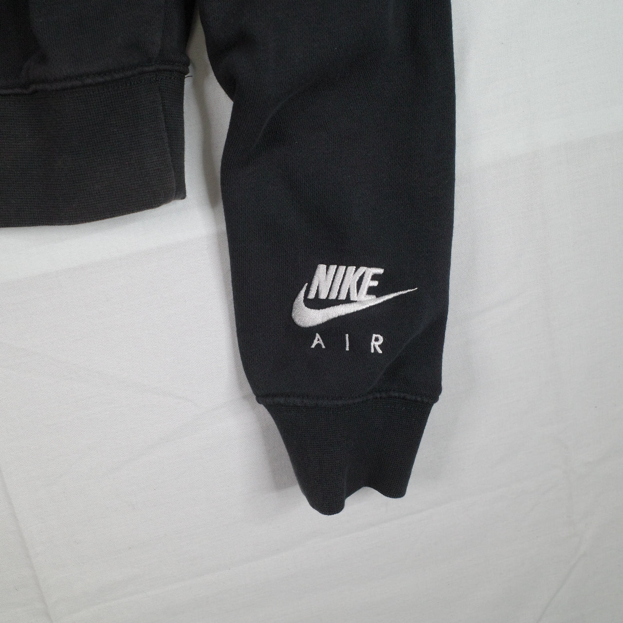 Nike Air Womens Cropped Sweater Crewneck Black Womens Small