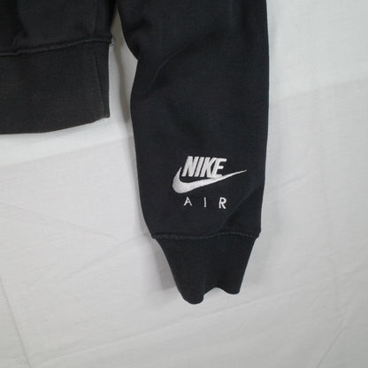 Nike Air Womens Cropped Sweater Crewneck Black Womens Small
