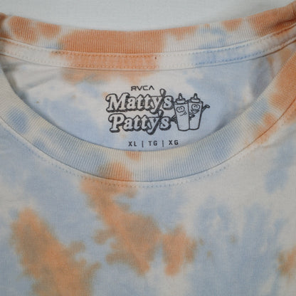 RVCA Matty's Patty's BBQ Tie Die Long Sleeve T Shirt Matty Mattherson XL