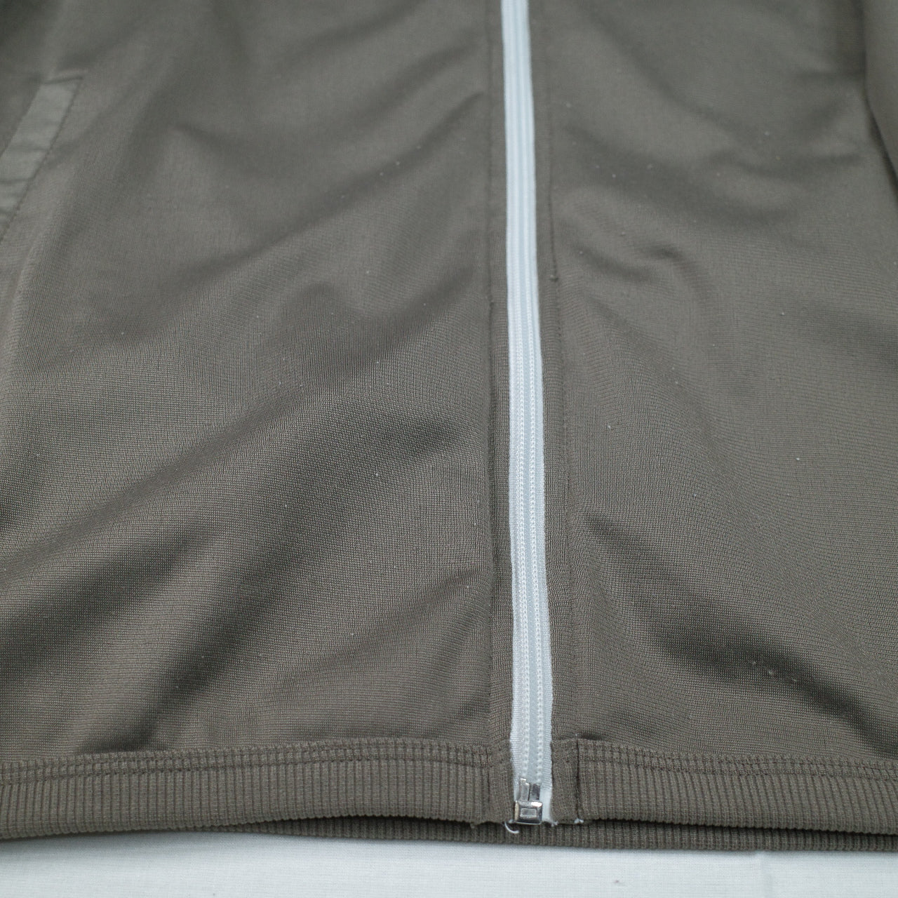 Quicksilver Vintage Light Brown Full Zip Track Jacket Mens Medium