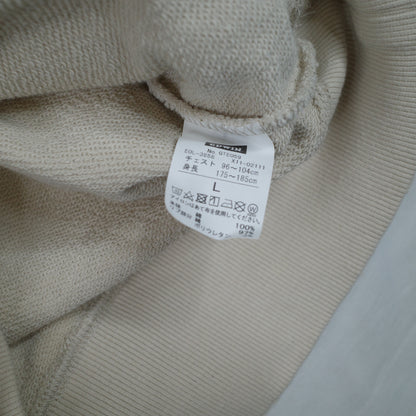 Edwin Heavy Cotton Distressed Sweatshirt Crewneck Beige Mens Large