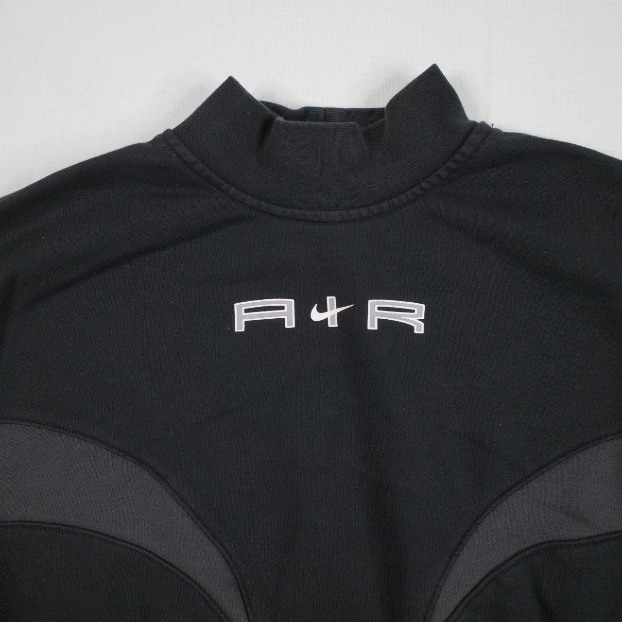 Nike Air Womens Cropped Sweater Crewneck Black Womens Small