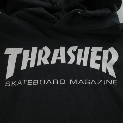 Thrasher Skateboard Magazine Black 2XL Hoodie Used Vintage