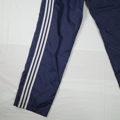 Vintage Adidas 90's New Zealand Made Blue White Lined Track Set Jacket Pants Mens Medium
