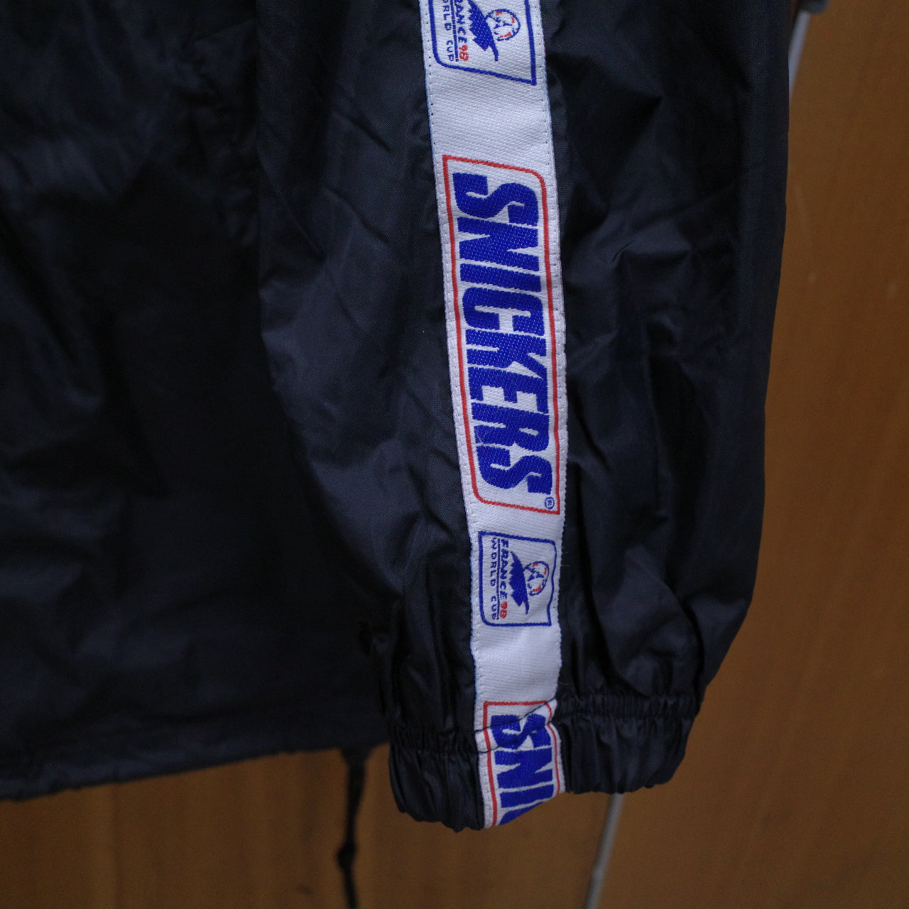 Snickers FIFA France 1998 World Cup Black Jacket *heavily used Men's XXL