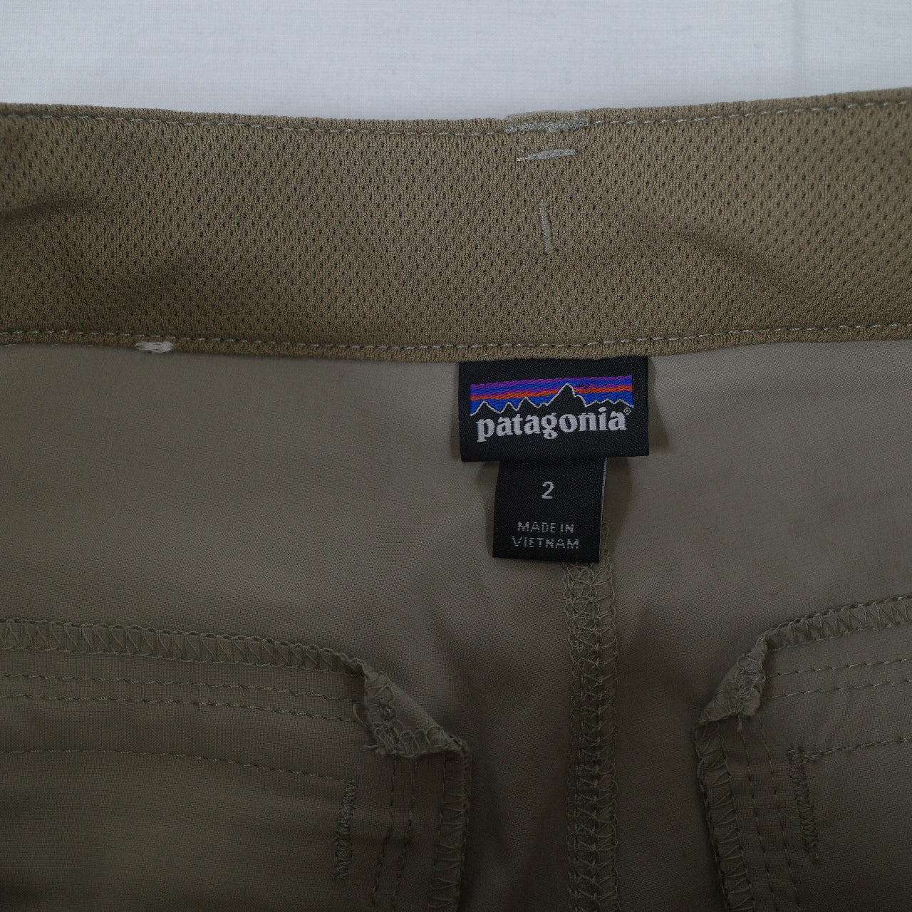 Patagonia Womens Pants Size 2 Khaki Beige Quandry Nylon Roll Up Hiking Pants