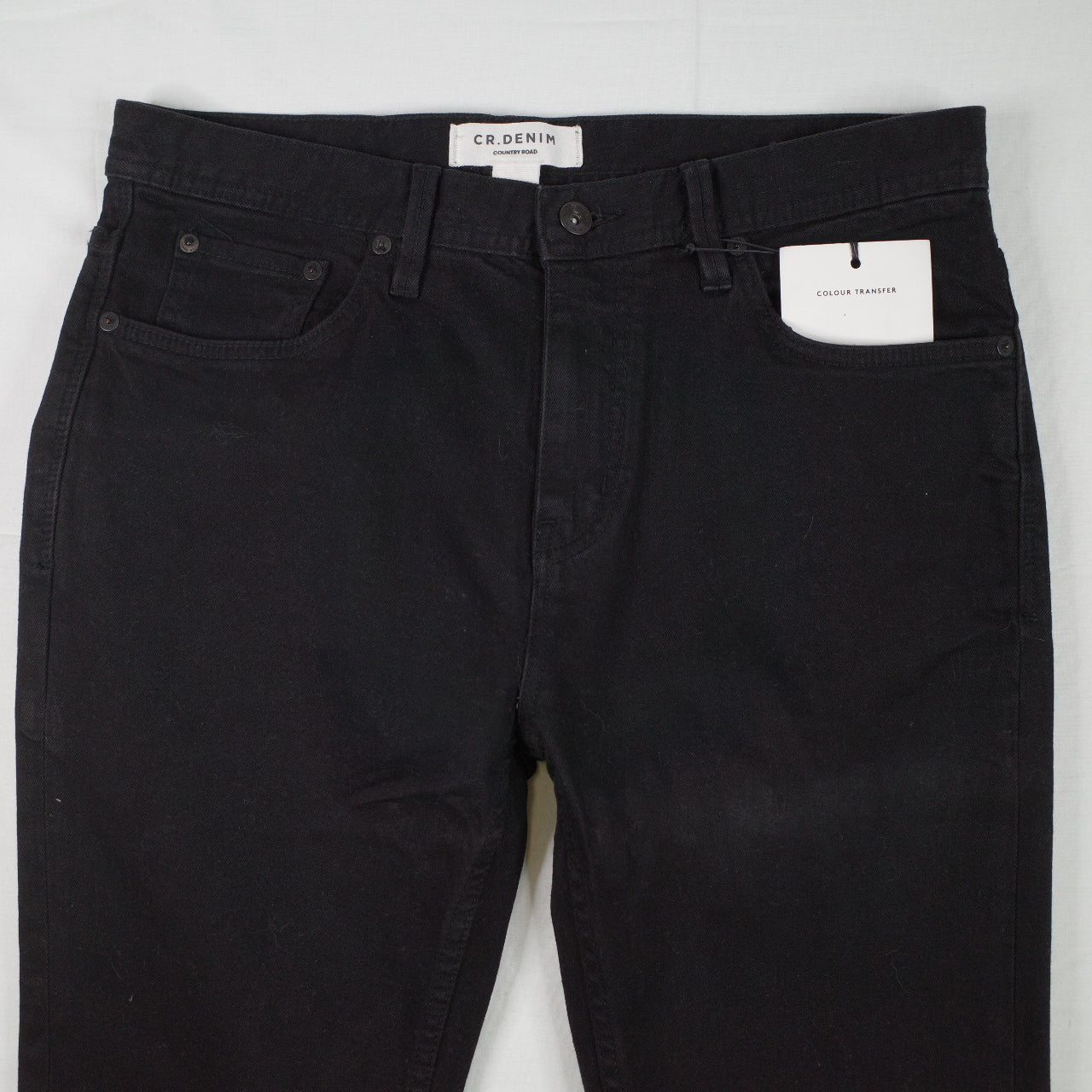 Country Road Denim Black Jeans Slim Tapered W32 L32 NEW RRP:$109