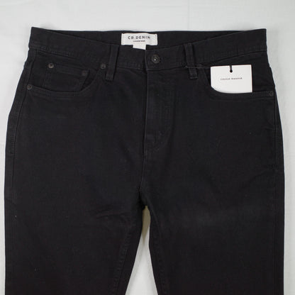 Country Road Denim Black Jeans Slim Tapered W32 L32 NEW RRP:$109