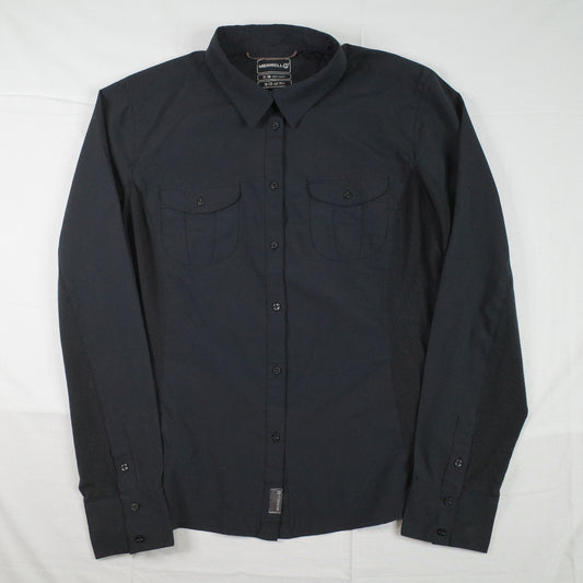Merrell Black Opti Wick Mens Long Sleeve Shirt Mens XL