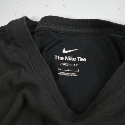 Nike Gym Pump Iron Waffle Weight Lifting Dri Fit Long Sleeve T-Shirt Mens Large
